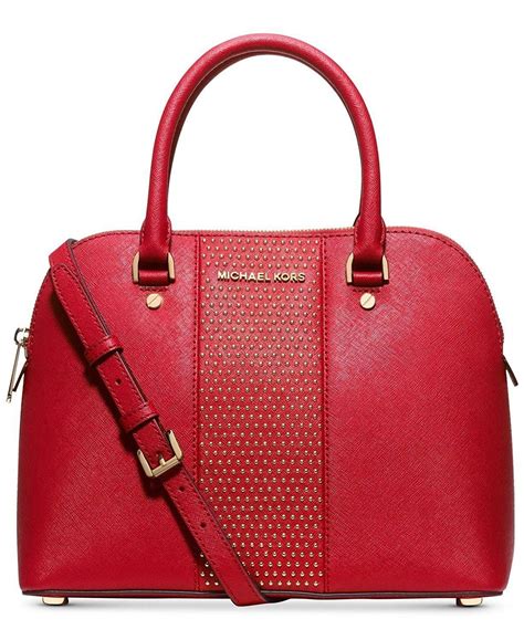 michael kors studded dome satchel|MICHAEL Michael Kors Studded Cindy Medium Dome Satchel.